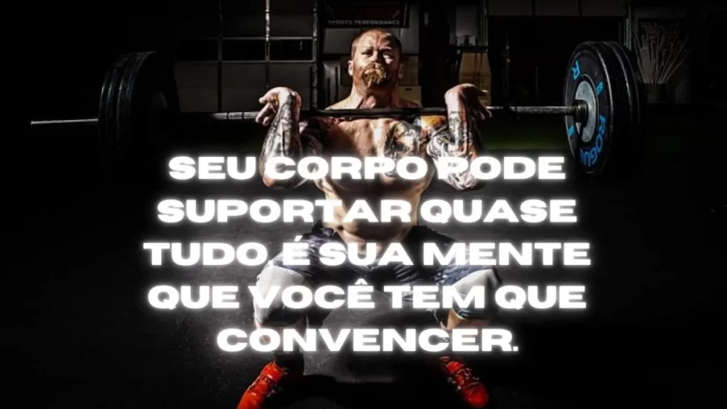 Frases motivacionais academia